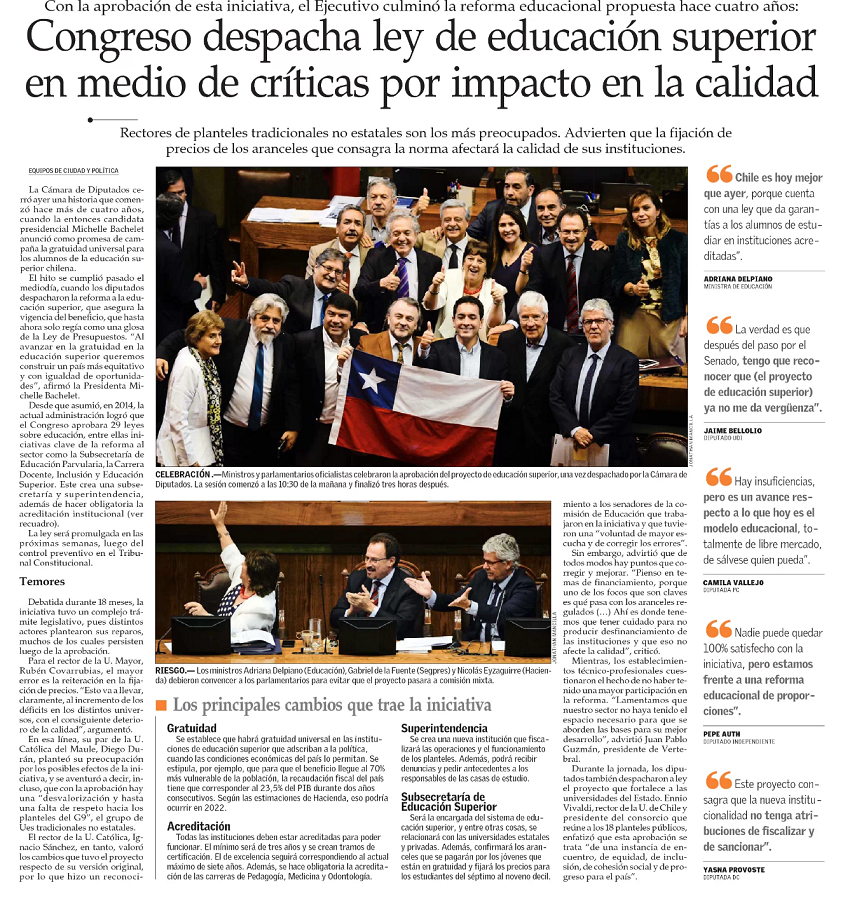 El Mercurio 25.1.2018