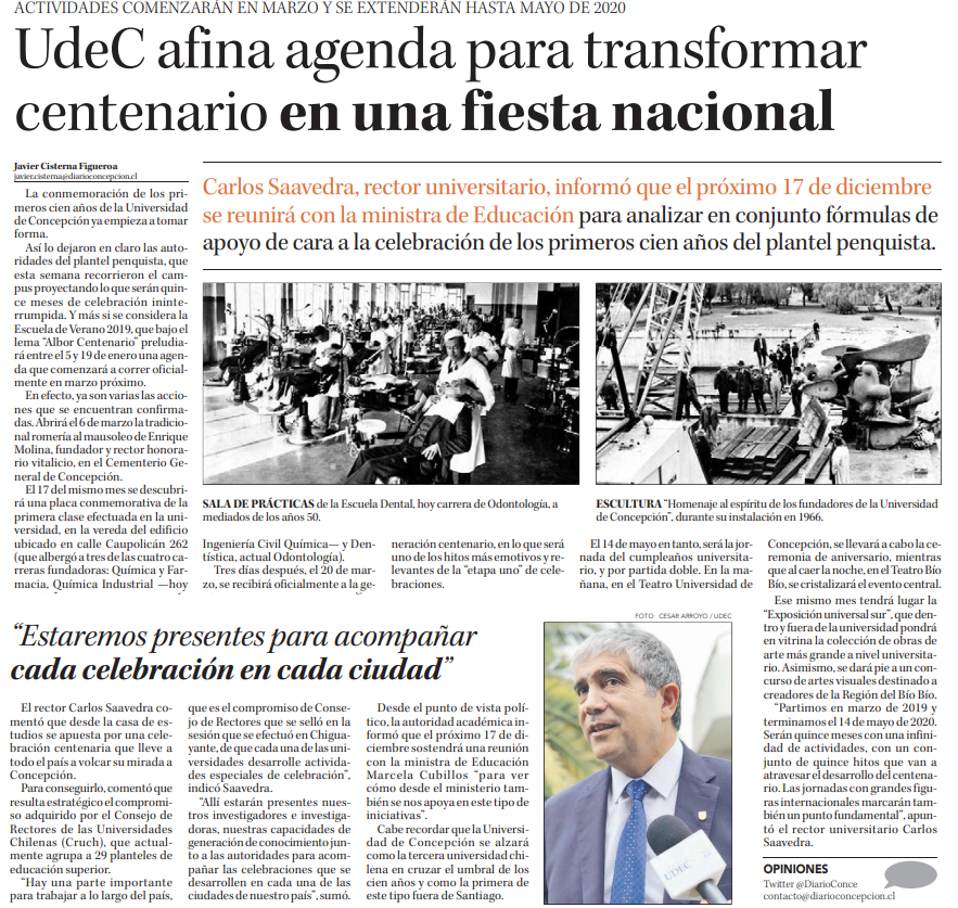 UdeC Diario Concepcion 9-12-2018